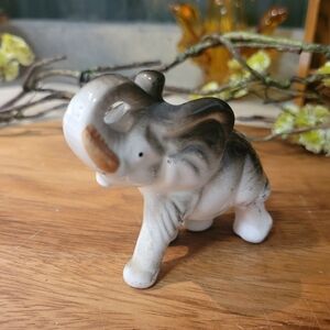 Vintage Ceramic Elephant Figurine. Porcelain. Made In Japan. Great Condition